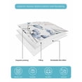 thumbnail image 5 of Quilts Full Size, Blue Beige Floral Soft Comforter Bedding Set for Bed, Farmhouse Botanical Lightweight Quilted Bedspread with Pillow Cover(2 Pieces) for All Season, 78x90 Inch, 5 of 6