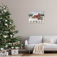 thumbnail image 2 of Stupell Industries Snowy Holiday Tree Farm Landscape Painting Gray Framed Art Print Wall Art, Design by Sally Swatland, 2 of 7