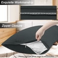 thumbnail image 5 of REGALWOVEN Zippered Body Pillow Cover Egyptian Cotton Pillowcases, Queen Black, 5 of 7