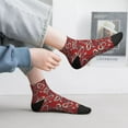 thumbnail image 2 of Pofeuu Snake Print 30cm Socks, Adult Running Hiking Socks for Youth and Adult, 2 of 7