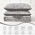 thumbnail image 4 of Queen Size Quilt Set Botanical,3Pcs Gray Boho Bedding Set Soft Bedspread Adult(90"x96"), 4 of 4