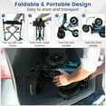 thumbnail image 5 of Giantex Walkers for Seniors w/Seat, 2 in 1 Folding Rolling Rollator Walker, Adult Mobility Walking Aid, Navy, 5 of 6