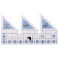 thumbnail image 1 of Ruler Grids 45 Degree Double Strip Ruler Non- Quarter Square Triple-cornered Cutting Guide (10 Inc, 1 of 5