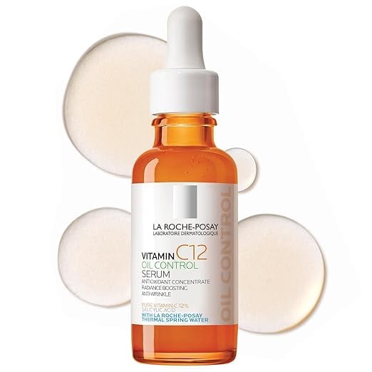 Sérum Facial de Vitamina C Puro al 12% con Ácido Hialurónico y Ácido Salicílico, Sérum Facial Hidratante que Potencia la Luminosidad y Reduce las Arrugas, 2 Fórmulas para Piel Normal o Grasa