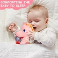 thumbnail image 5 of Baby Girl Toys 0-6 Months,Musical Stuffed Animal Plush Toy with Rattle,Soft Newborn Toy for 0 3 6 9 12 Months Girls,Baby Girl Gift,Pink, 5 of 7