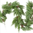 thumbnail image 2 of RBCKVXZ 6.4 Feet Christmas Cedar Garland Thick and Realistic Artificial Cedar Garland Green Faux Cedar Needles Garland for Christmas Winter Home Mantel Fireplace Holiday Party Decor, 2 of 9