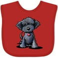 thumbnail image 3 of Inktastic Black Doodle Puppy Boys or Girls Baby Bib, 3 of 4