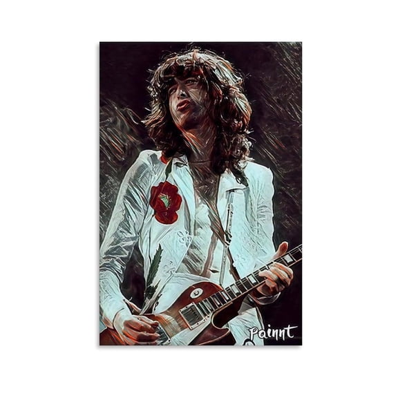 Jimmy Page Canvas Poster Mural Decor Printing Picture Painting Living Room Hallway Decor