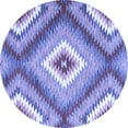 thumbnail image 1 of Ahgly Company Indoor Round Southwestern Blue Country Area Rugs, 3' Round, 1 of 4