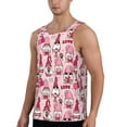 thumbnail image 2 of Easygdp Garden Gnomes Men's Tank Top, Sleeveless Muscle T Shirts, Breathable, Quick-Dry, Loose for Gym, Running, Fitness - 3X-Large, 2 of 9