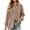 27# Khaki, variant on Fleece Button Down Shirt for Women V-Neck Long Puff Sleeve Collared Shacket with Chest Pocket Loose Casual Fall Jacket S Gray