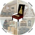 thumbnail image 6 of Set of 6 Christmas Dining Chair Slipcovers Stretch Parsons Chair Covers Christmas Tree Printed Christmas Decoration Removable Washable Furniture Chair Covers Protector for Kitchen Home Hotel, 6 of 6