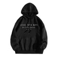 thumbnail image 2 of Jesus Took Naps Hoodies for Women 2025 Fall Winter Long Sleeve Christian Hooded Sweatshirt with Pockets Pullover Tops, 2 of 4