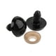 thumbnail image 4 of 100 Piezas Ojos Seguridad sanía Muñeca Espalda Animal DIY Plástico 10 mm 10mm Yotijar Ojos de seguridad claros, 4 of 10
