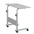thumbnail image 3 of KAAYEE 27-39"Height Adjustable Rolling C Table for Adult Study,Compact Computer Desk for Sofa,White, 3 of 8