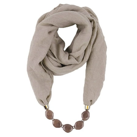 

wofedyo scarfs for women Women Cotton Linen Necklace Pendant Scarf Ethnic Style Soft Necklace Scarf scarf