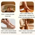 thumbnail image 7 of Electric Foot Grinder Rechargeable, Electric Callus Remover for Feet, Foot File for Dry Cracked Heels, Portable Pedicure Tool for Smooth Feet at Home, Self Care Valentines Day Gifts, 1Pcs White, 7 of 7
