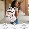 thumbnail image 4 of FKELYI 17 Inch Schoolbag for Kids Girls Backpacks with Multi-Pockets Corgi Dog Pink Butterfly Print School Bookbag Casual Daypack Travel Knapsack for Hiking Camping, 4 of 7