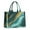 Teal Gold Marble-1, variant on Large Capacity Tote Bag,White Gold Marble Pattern Handbag Fashion Luxury Tote Bag,15.7"x13"x 5.1" Inches,Laptop Compatible
