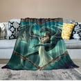thumbnail image 2 of JEUXUS  Blanket Soft Fluffy Flannel Throw Dragon Angel Love, 2 of 6
