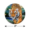 thumbnail image 3 of Tiger Stalking at Sunset Butterflies Kitchen Refrigerator Locker Button Magnet, 3 of 6