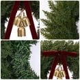 thumbnail image 3 of Yastouay 24" Cedar Wreath for Front Door with Lights, Artificial Christmas Wreath for Wall Porch Home Xmas Decor, 3 of 10