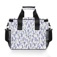thumbnail image 7 of FORMRS Insulated Cooler Bag 24 Cans Capacity Soft Leakproof Lunch Box with Side Pockets, Watercolor Lavender Pattern, 7 of 7