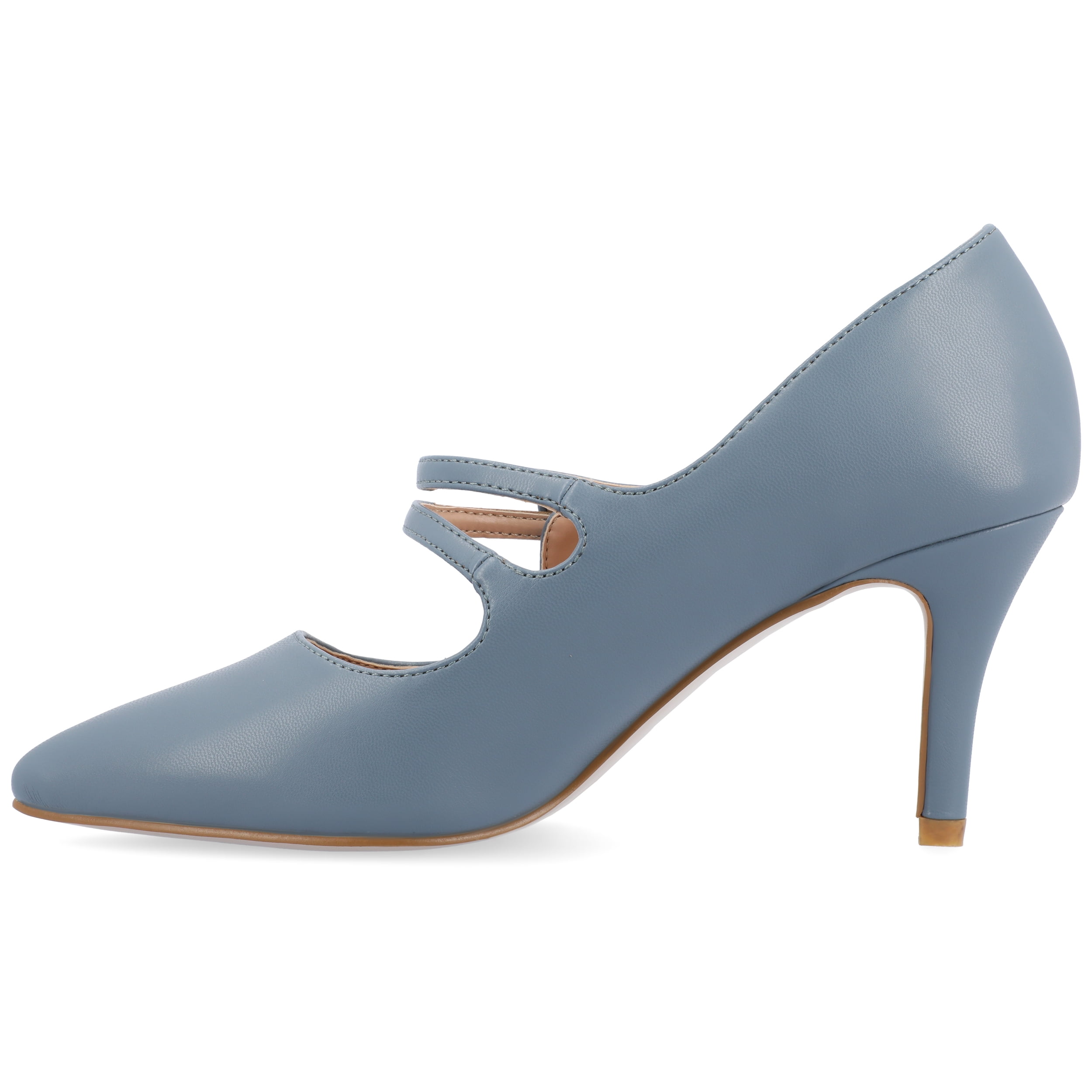 Journee Womens Sidney Narrow Width Pointed Toe Mid Heel Pumps