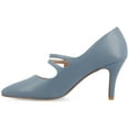 thumbnail image 3 of Journee Womens Sidney Narrow Width Pointed Toe Mid Heel Pumps, 3 of 10