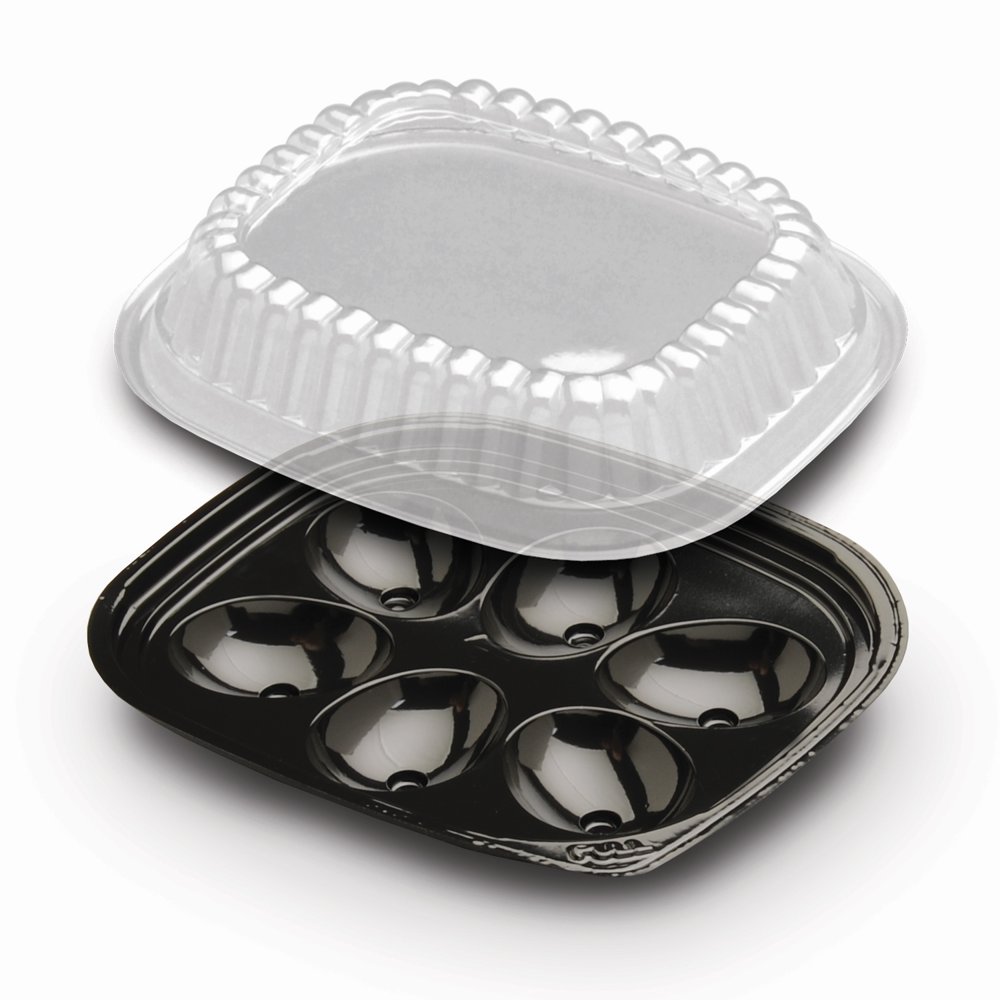 Dot Foods Deviled Egg Container, 6 Compartment 416 Per Case Walmart