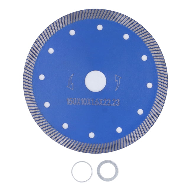 Hoja de sierra para porcelana y hormigón, disco de corte de cerámica para mármol y piedra, 150 x 10 x 1,6 x 22,23 mm