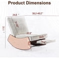 thumbnail image 5 of Backrest Comfortable Cushion & Leg Support Sturdy Structure Space-Saving Design Easy Assembly Rocking Chair Recliner for Relaxing Reading & Napping Indoor Living Room Functional Furniture, 5 of 13