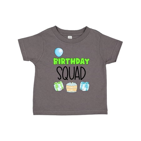 

Inktastic Birthday Squad Balloon Cake and Presents Gift Toddler Boy or Toddler Girl T-Shirt
