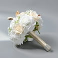thumbnail image 4 of AFQH For Champagne colored bouquets, wrist flowers, boutonnieres for weddings, 4 of 11