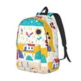 thumbnail image 2 of Daiia Funny Farm Vintage Canvas Backpack for Men and Women ,Hiking Backpack,Travel Laptop Bag for School,Large Capacity Backpack, 2 of 8