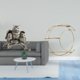 thumbnail image 2 of Adorno de mesa con forma de búho para sala de estar, oficina o armario. Incluye estante metálico para colgar en la pared. Diseño multifuncional que ah, 2 of 8