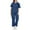 11# Blue, variant on Scrubs Uniform for Women - Tops & Straight Leg Pants with multi Pockets, Soft Stretch, Easy Care Black XXL