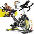 thumbnail image 2 of Pooboo Exercise Bike Stationary Bike Indoor Cycling Bike Cycle Bicycle Home Cardio Workout Bicycle Machine 40 Lbs Flywheel 350 Lbs, 2 of 17