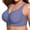 Dark Blue, variant on Breezora Women's Wireless Support Bra Full Coverage No Underwire Plus Size Comfortable Everyday Underwire Free