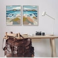 thumbnail image 2 of Stupell Industries Waterfront Geometric Abstract Painting Graphic Art Gray Framed Art Print Wall Art, Set of 2, Design by Nikita Jariwala, 2 of 7