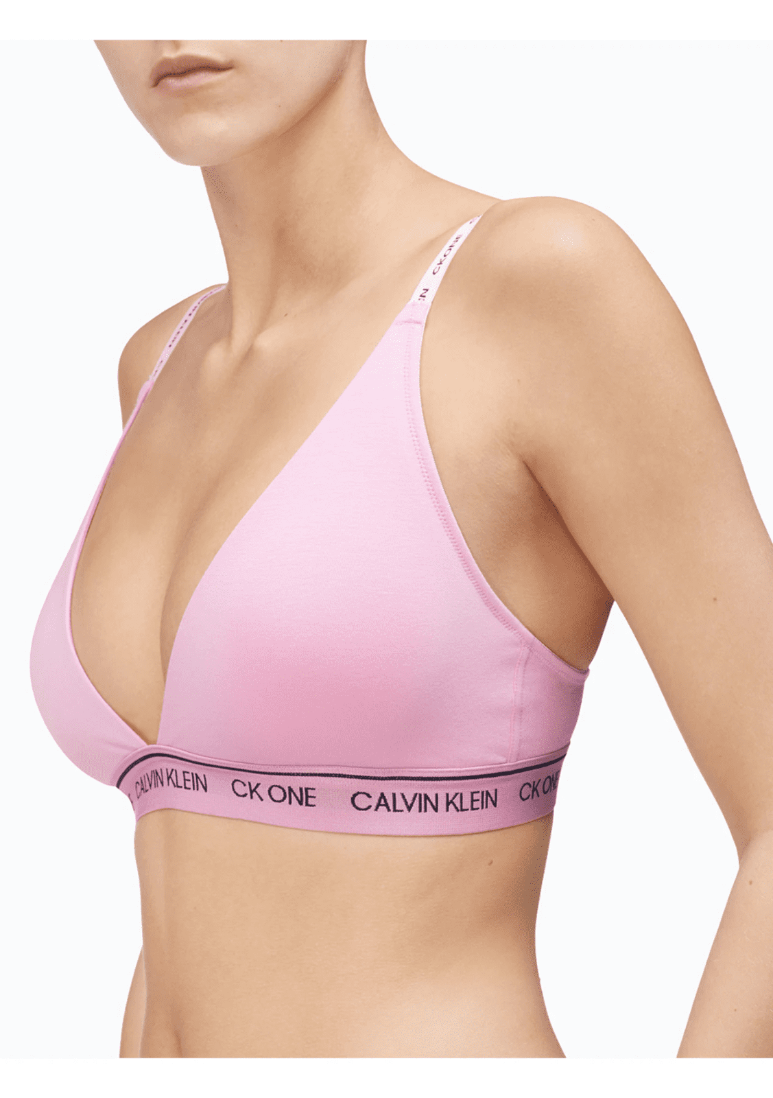 ck one lightly lined triangle bralette