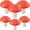 Red, variant on Trianu 6Pcs Mushroom Hanging Lanterns, Large Mushroom Shaped Paper Lantern for Forest Jungle Wonderland Theme Birthday Party Decor Fairy Baby Shower Nursery Garden Wedding Decoration, Pink