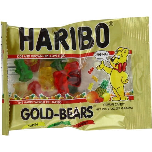 Haribo Gold-Bears Gummy Candy, 2 oz - Walmart.com - Walmart.com