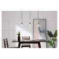 thumbnail image 2 of Clive 3 light Chrome and Clear seeded glass pendant, 2 of 4