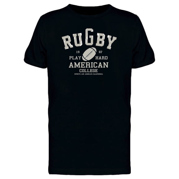 Rugby Play Hard Tee Men's -Image by Shutterstock
