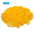 thumbnail image 3 of Unique Bargains 0.2' Diameter 33Ft Length Plastic Chain Barrier Safety Link Chain Stanchion for Crowd Control, Yellow, 3 of 5
