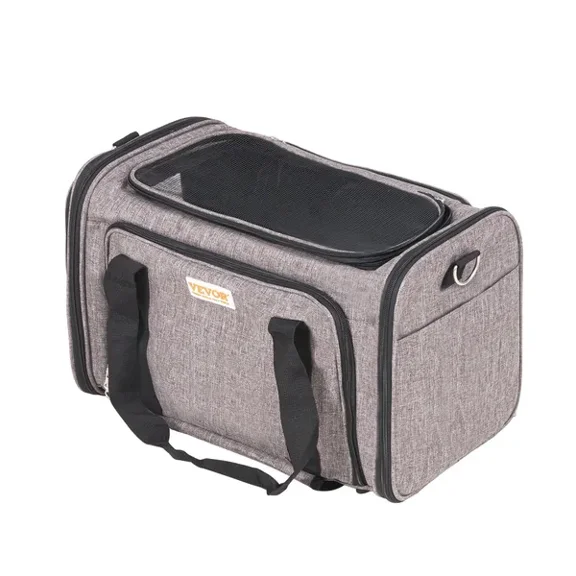 Rolling Pet Carrier Airline Approved | Wheeled Cat Dog Travel Bag