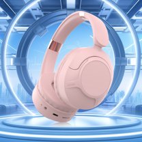 Nkmbld Noise Cancelling Headphones Headphones Wireless Bluetooth Headset Subwoofer Bluetooth 5.3 Mobile Computer Game Music Sports Game Headphones, Pink