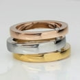 thumbnail image 6 of 12MM Rose Gold/Gold/Silver Titanium Steel Band Womens Three in one Rings Sz 6-10, 6 of 8