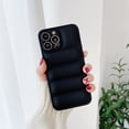 thumbnail image 1 of Fashion Down Jacket Case For iPhone 11 12 13 14 Pro XS Max XR X Soft Puffe Silicone For iPhone 8 7 Plus Back Cover Phone Case Black For iPhone 14 ProMax, 1 of 6